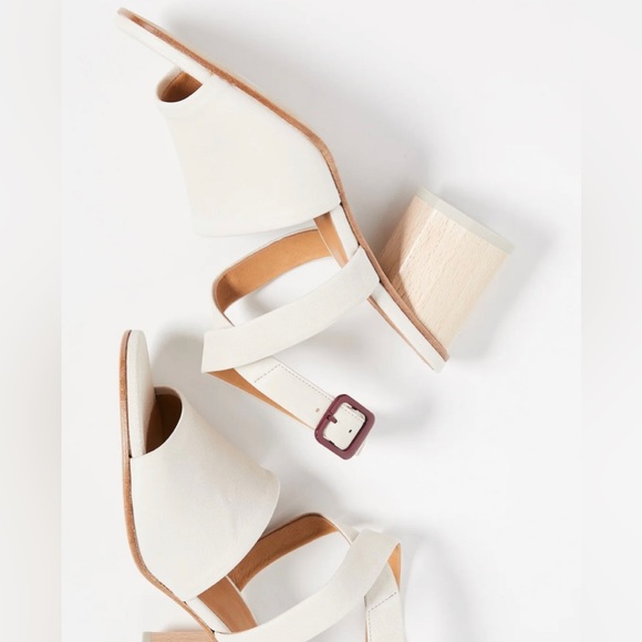 Cocolico Sz 38 Billie Block Heel Sandals in Ivory - Picture 5 of 7